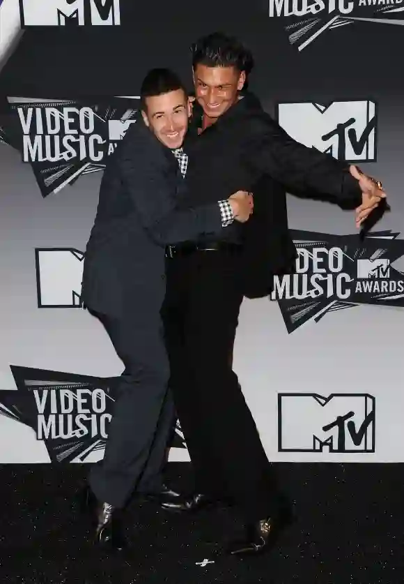 Vincent „Vinny“ Guadagnino und Paul „Pauly D“ DelVecchio bei den MTV Video Music Awards 2011 am 28. August 2011 in Los Angeles, Kalifornien.