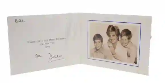 Weihnachtskarte von Lady Diana 1994