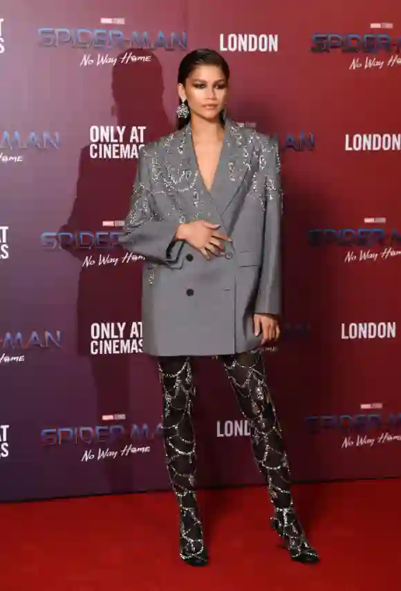 Zendaya bei der "Spiderman: No Way Home"-Fotokonferenz