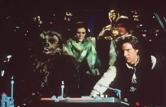 Carrie Fisher, Mark Hamill und Harrison Ford in „Die Rückkehr der Jedi-Ritter“