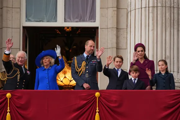 Die britischen Royals palast balkon