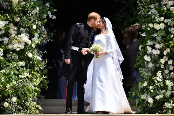 Herzogin Meghan und Prinz Harry bei ihrer Hochzeit