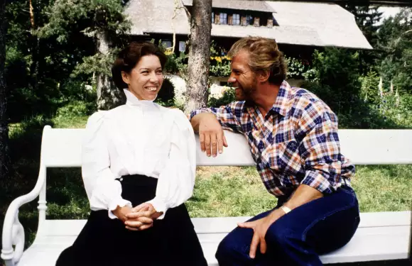 Evelyn Hamann und Regisseur Hans-Jürgen Tögel die Schwarzwaldklinik