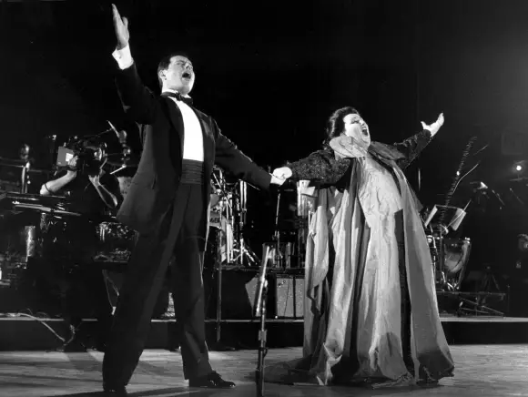 Freddie Mercury und Monteserrat Caballe