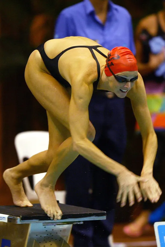 Fürstin Charlène von Monaco früher Schwimmen