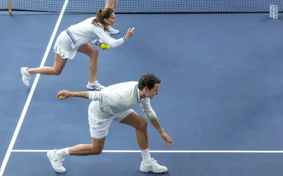 Herzogin Kate und Roger Federer