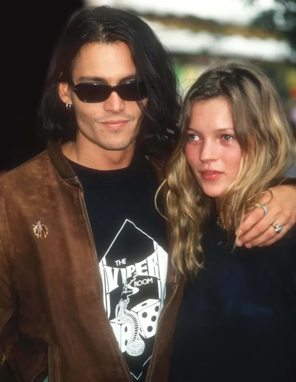 Johnny Depp und Kate Moss früher