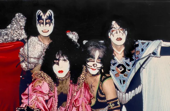 Gene Simmons, Paul Stanley, Peter Criss &amp; Ace Frehley Kiss, Rockgruppe 01 Mai 1980
