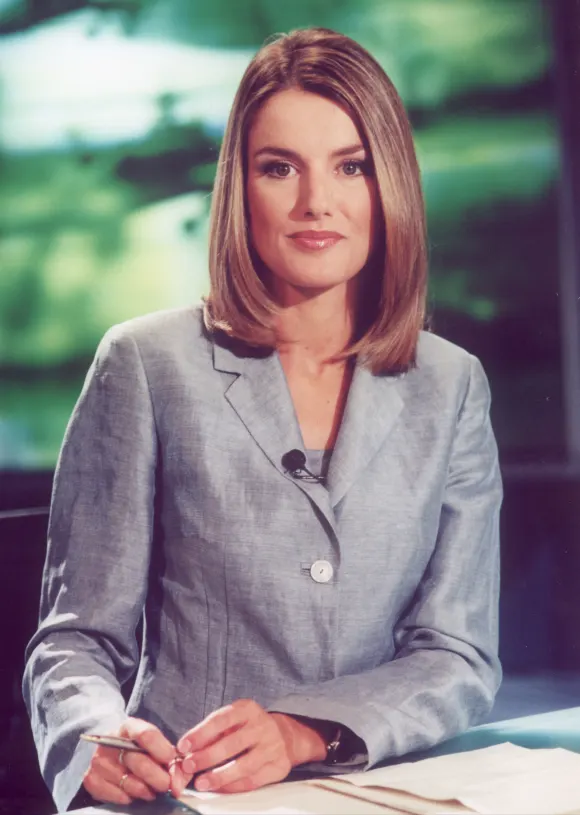 Letizia von Spanien als Fernsehjournalistin