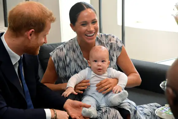 Herzogin Meghan und Prinz Harry mit ihrem Sohn Archie