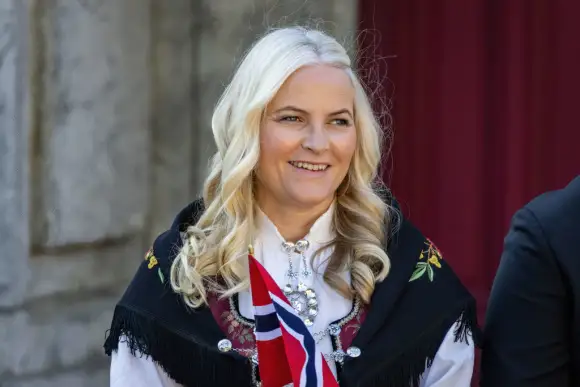 Kronprinzessin Mette-Marit von Norwegen am Nationalfeiertag am 17. Mai 2023 in Oslo.