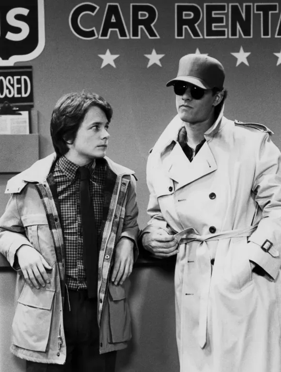 Michael J. Fox und Tom Hanks in „Familienbande“