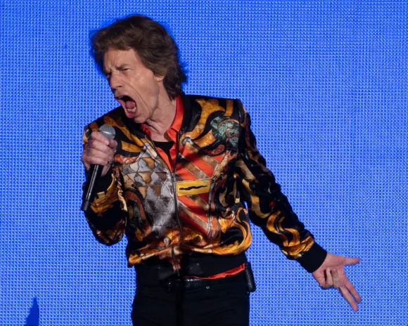 Mick Jagger auf der Bühne