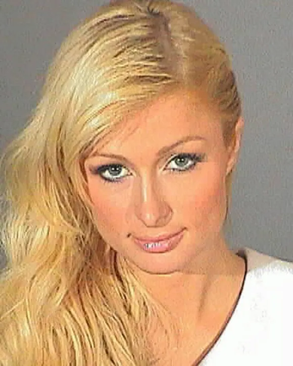 Polizeifoto von Paris Hilton