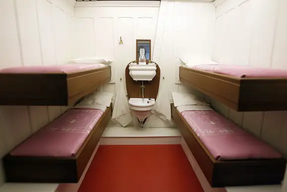 Replikat einer Dritte-Klasse-Kabine auf der Titanic