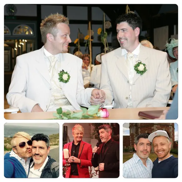 Ross Antony und Paul Reeves feiern ihren zehnten Hochzeitstag