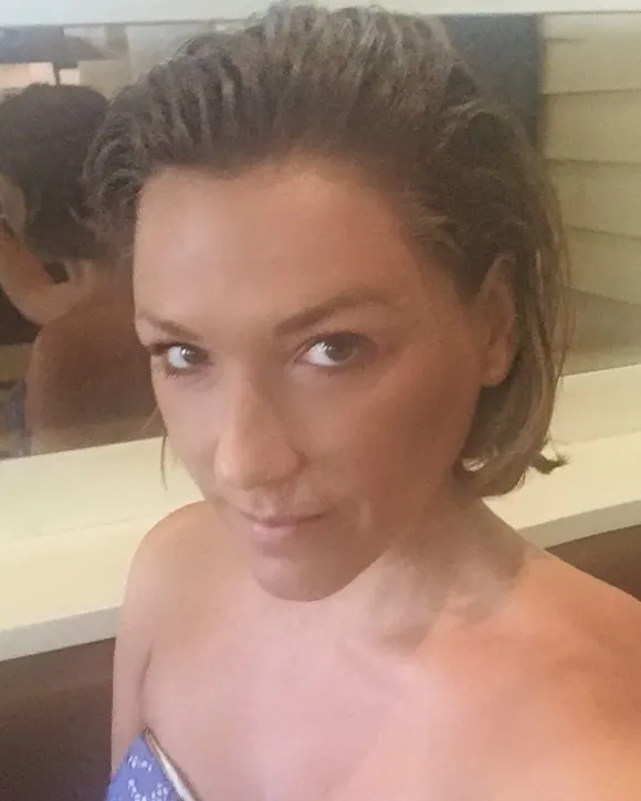 Simone Ballack hat sich die Haare kurz schneiden lassen