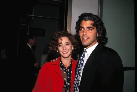 Talia Balsam und George Clooney