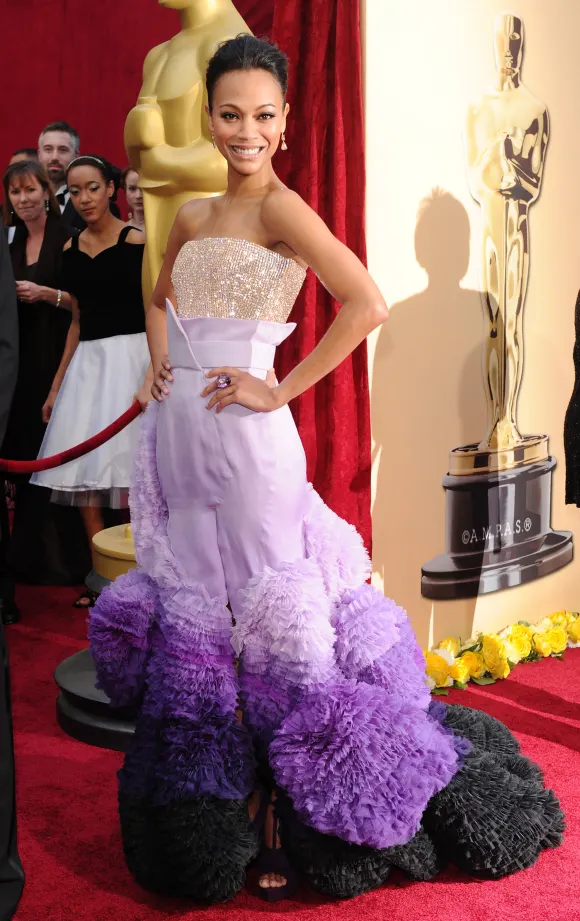 Die Schauspielerin Zoe Saldana bei den 82. Annual Academy Awards in Hollywood