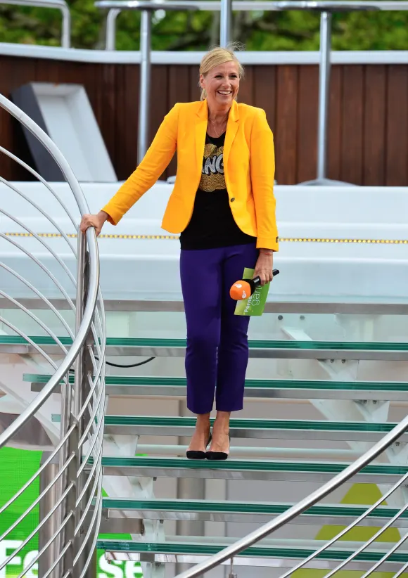 Andrea Kiewel als Moderatorin beim ZDF Fersehgarten 2014