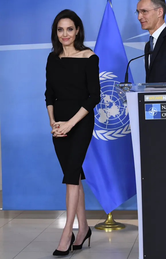 Angelina Jolie bei NATO-Konferenz 2018