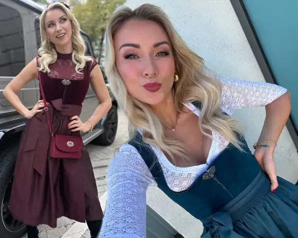 anna carina woitschack dirndl sexy
