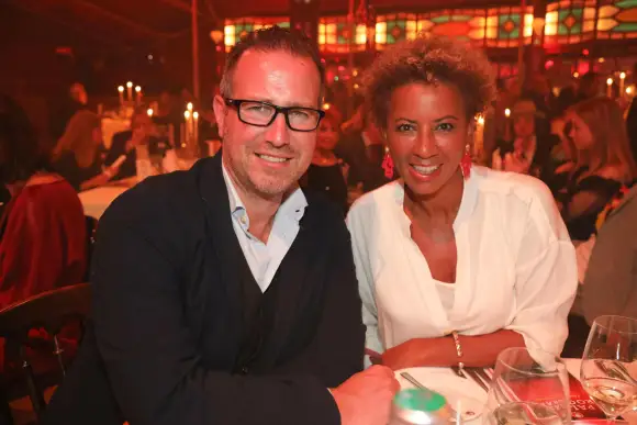 Arabella Kiesbauer und Florens Eblinger 2022 bei einem Event