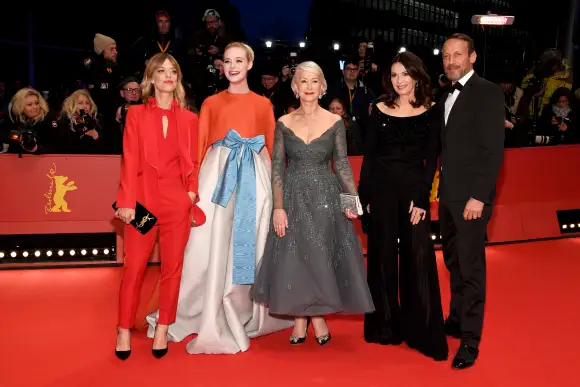 68. Berlinale Heike Makatsch, Elle Fanning, Helen Mirren, Iris Berben and Wotan Wilke Moehring