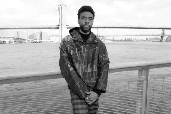 Chadwick Boseman And The Cast of "21 Bridges" In NYC