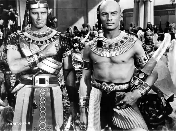 Charlton Heston und Yul Brynner in "Die zehn Gebote" aus dem Jahr 1956