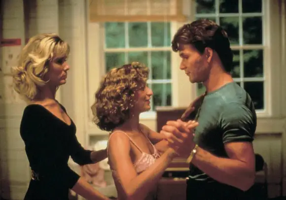 Patrick Swayze, Jennifer Grey und Cynthia Rhodes in „Dirty Dancing“