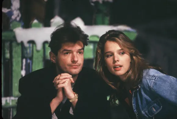 Désirée Nosbusch und Falco eigentlich Johann Hölzel aufgenommen 1984