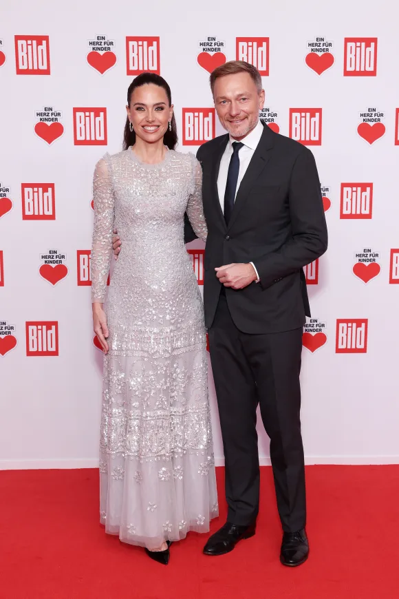 Franca Lehfeldt und Christian Lindner bei der "Ein Herz für Kinder" Gala
