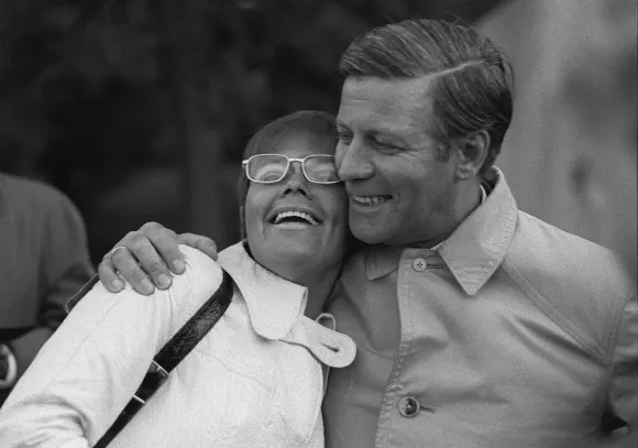 Helmut Schmidt und Tochter Susanne