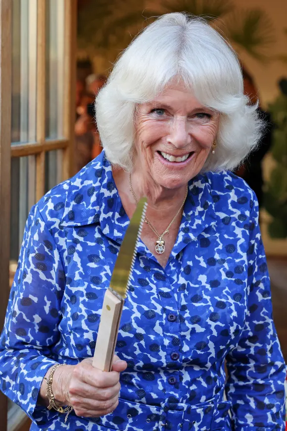 Herzogin Camilla bei einem Empfang zur Einführung des The Prince's Countryside Fund in Lostwithiel am 19. Juli 2021