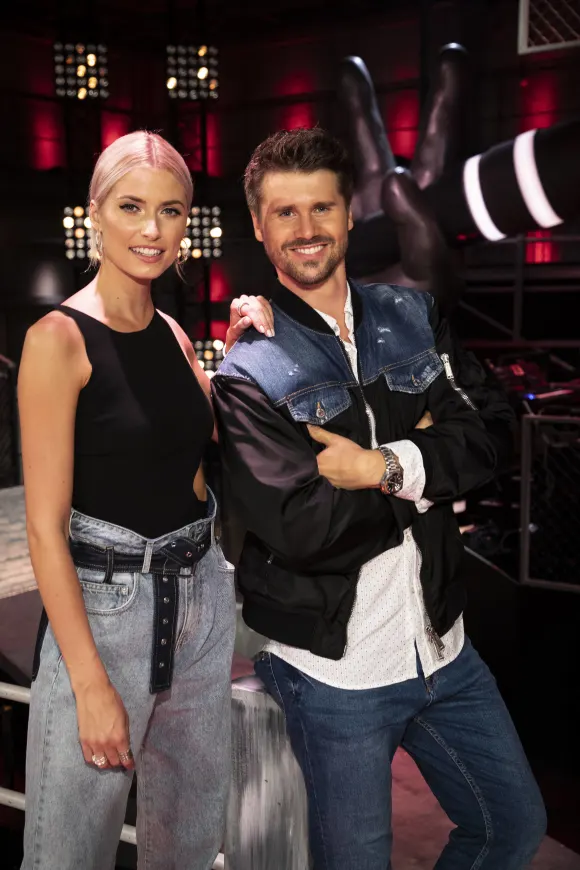 Lena Gercke und Thore Schölermann bei „The Voice“