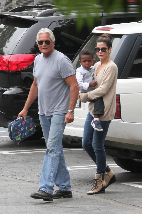 Sandra Bullock und ihr Adoptivsohn Louis Bardo Bullock, 2013