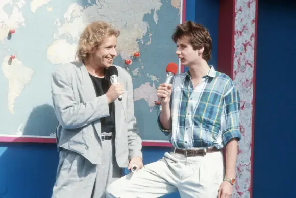 Günther Jauch und Thomas Gottschlak zu Beginn ihrer Karrieren