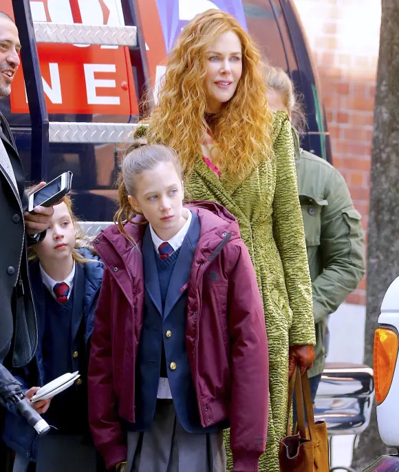 Faith Margaret Kidman-Urban mit ihrer Mutter Nicole Kidman am Set