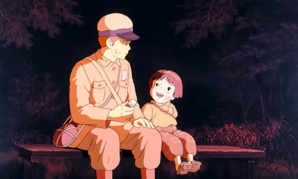 Szene aus dem Film „Grave of the Fireflies"