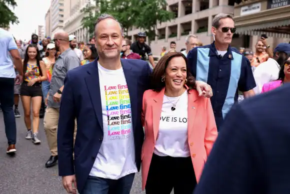 Douglas Emhoff und Kamala Harris