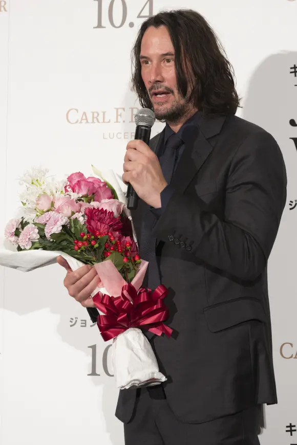 Keanu Reeves bei der Premiere von John Wick 3 in Tokio, Japan.