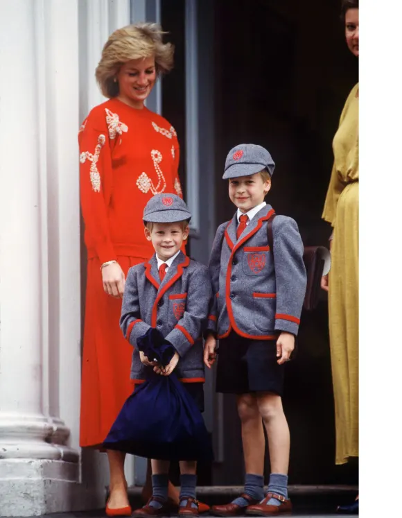 Lady Diana, Prinz Harry und Prinz William