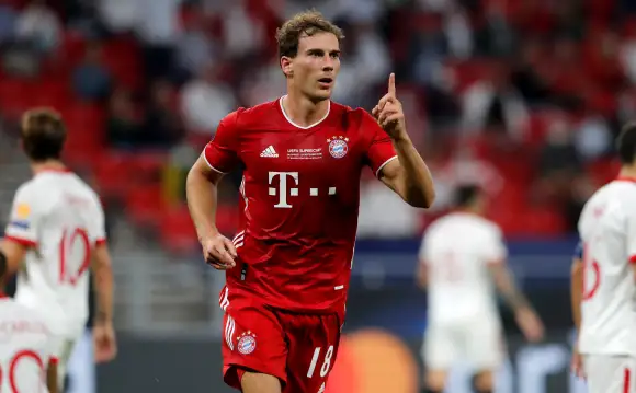 Leon Goretzka beim UEFA Super Cup FC Bayern München gegen FC Sevilla am 24. September 2020
