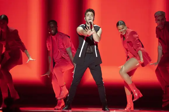 Luca Hänni beim Halbfinale des ESC 2019