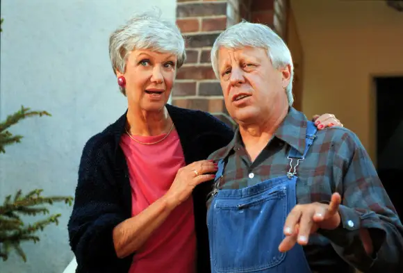 Maria Sebaldt und Stephan Orlac in „Die Wicherts von nebenan“ 1988