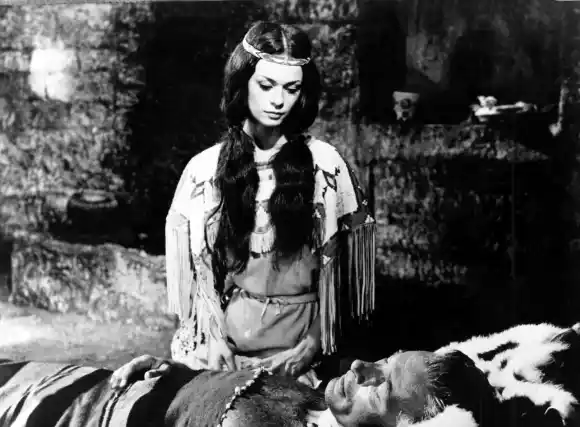 Marie Versini & Lex Barker Characters: Nscho-tschi & Old Shatterhand Film: Winnetou; Winnetou - 1. Teil (DE/IT/YU 1963)