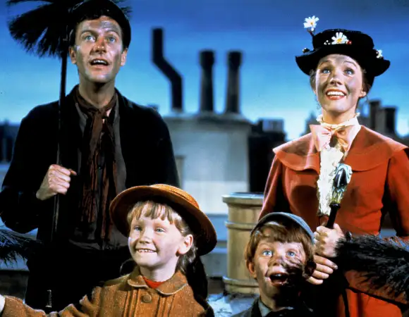 Dick van Dyke, Julie Andrews Karen Dotrice und Matthew Garber
