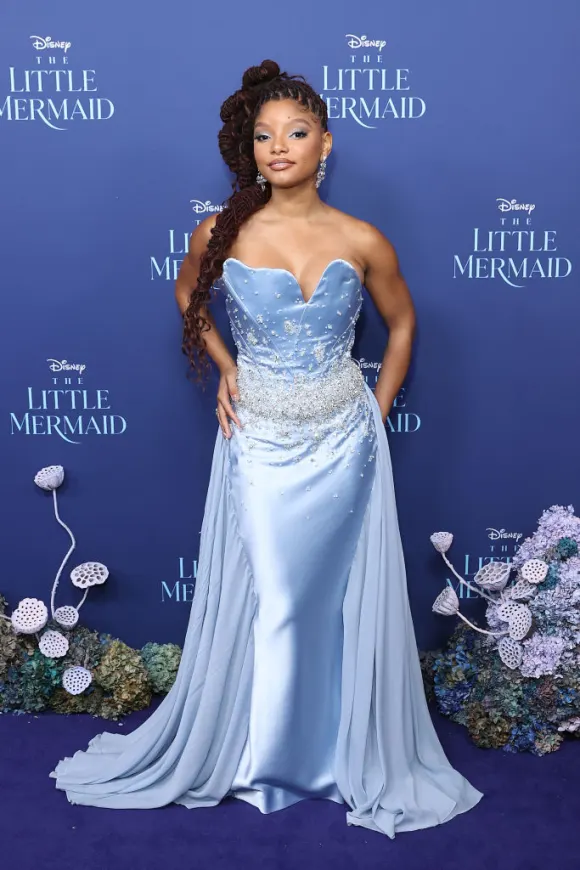 Halle Bailey bei der "Die kleine Meerjungfrau"-Premiere in Australien