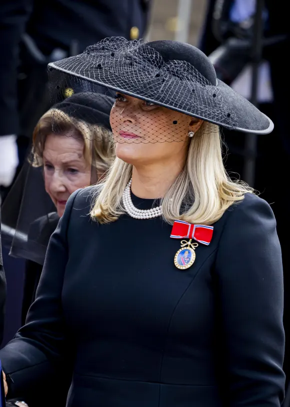 Königin Mette-Marit bei der Beerdigung von König Harald im September 2026